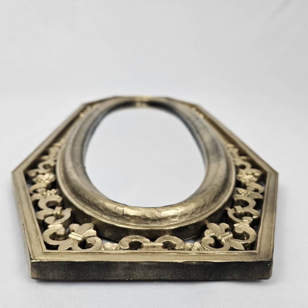 Vintage Hollywood Regency Gold Mirror Dart Ind 1964 MCM French Ornate - Picture 6 of 13